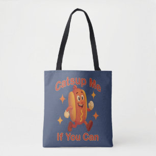 Bolso De Tela Atrápenme Si Puedes Comer Perro Caliente - Ketchup