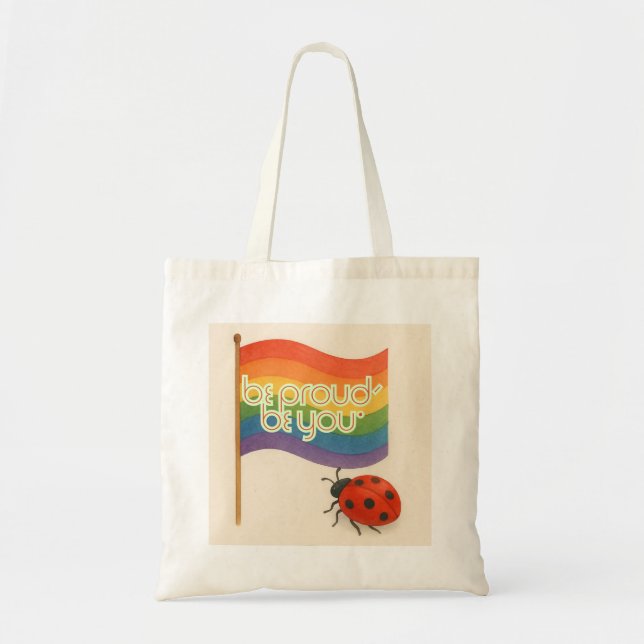 Bolso De Tela Audaz expresión LGBTQ y orgullo (Frente)