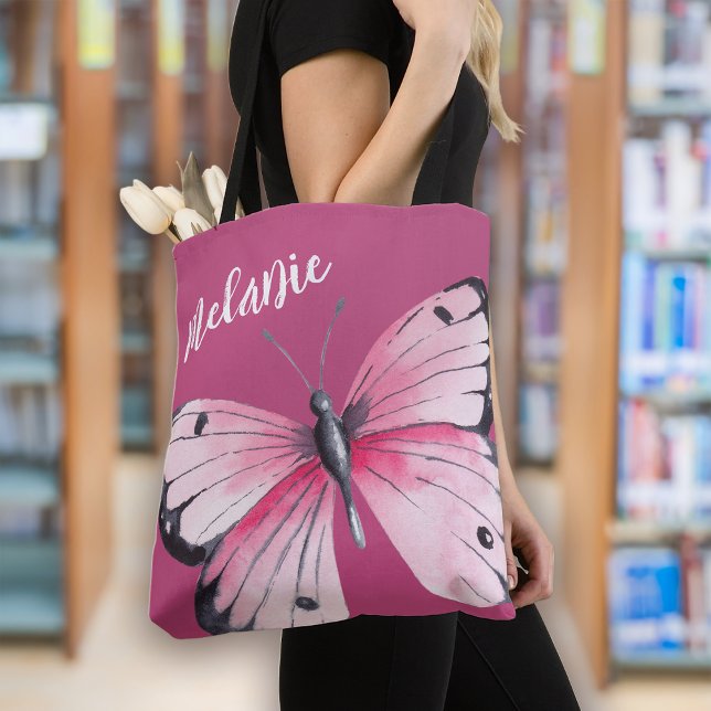 Bolso De Tela Audaz moscas rosadas (Subido por el creador)