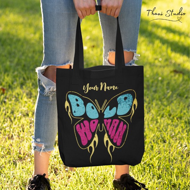 Bolso De Tela Audaz Mujer Personalizada Nombre Mariposa Rusa (Subido por el creador)