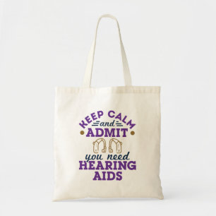 Bolso De Tela Audióloga Audiología curiosa que necesita ayuda
