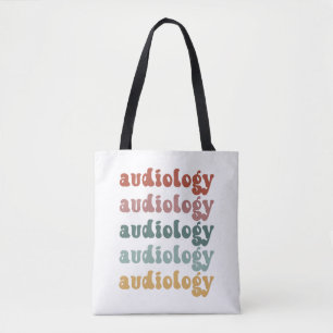 Bolso De Tela Audiología Médica del Audiólogo Retro