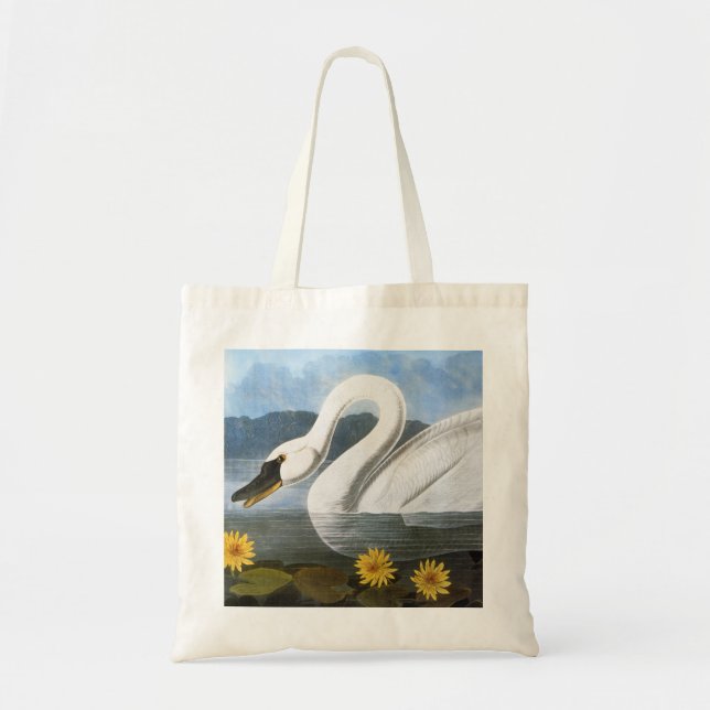 Bolso De Tela Audubon: Cisne común (Frente)