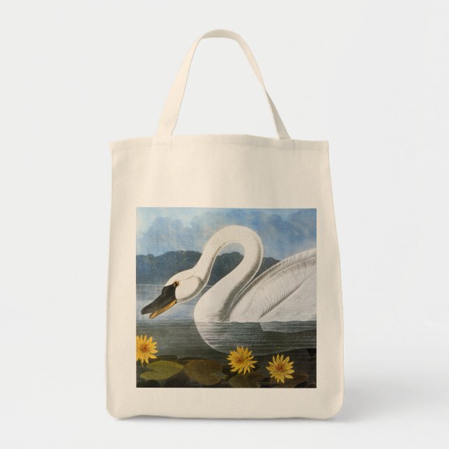Bolso De Tela Audubon: Cisne común (Frente)