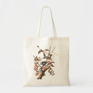 Bolso De Tela Audubon Downy Woodpecker Pair Arte Vintage