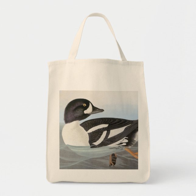 Bolso De Tela Audubon: El Goldeneye de la carretilla (Frente)