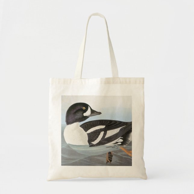 Bolso De Tela Audubon: El Goldeneye de la carretilla (Frente)