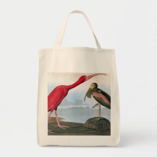 Bolso De Tela Audubon: Escarlata Ibis