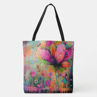 Bolso De Tela Auge caprichoso, un estallido de alegría colorida
