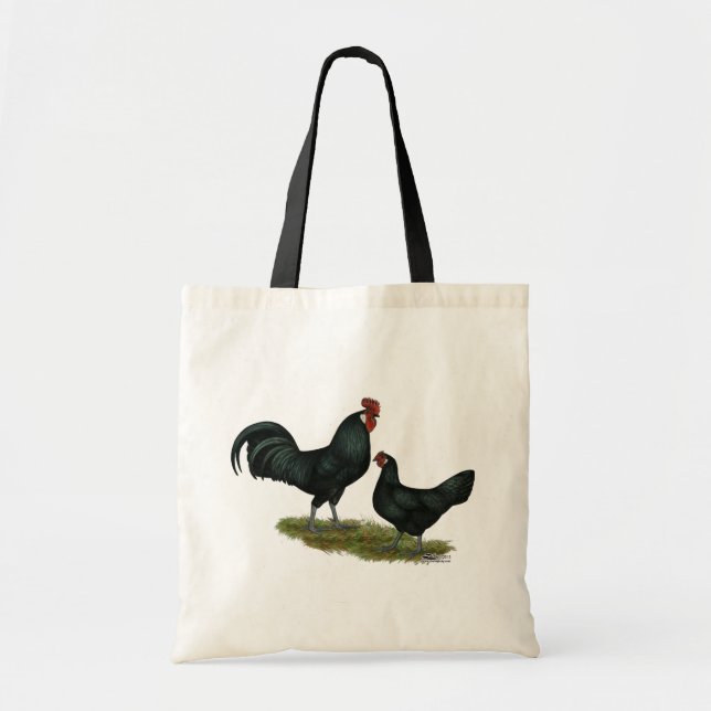 Bolso De Tela Augsburger Chickens (Frente)