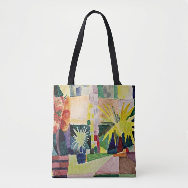 Bolso De Tela August Macke: Jardín en el lago Thun (Anverso)