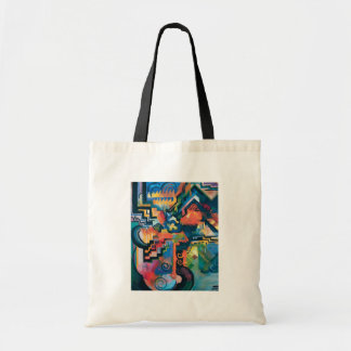 Bolso De Tela Auguste Macke - Homenaje a Bach Arte Moderno Abstr