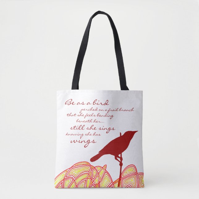 Bolso De Tela Aún Ella Canta (Anverso)