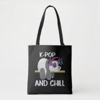 Auriculares de Panda cortos música pop K-Pop de Co