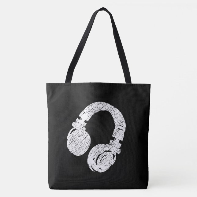 Bolso De Tela auriculares dj (Anverso)
