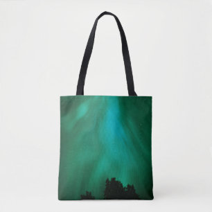 Bolso De Tela Aurora Boreal Nocturna Ontario, Canadá
