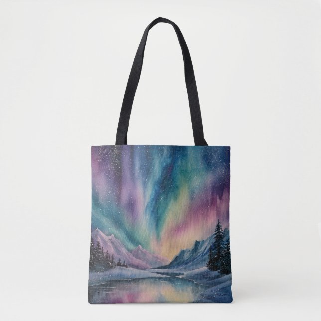 Bolso De Tela Aurora Borealis (Anverso)