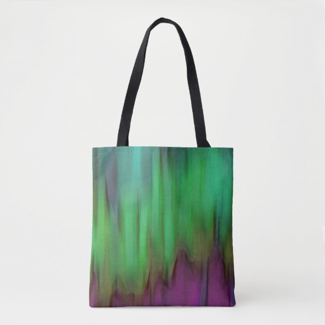 Bolso De Tela Aurora Borealis Tote Bag Verde (Anverso)