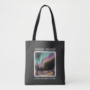 Bolso De Tela Aurora del Desierto Cósmico • Noche Retro Occident