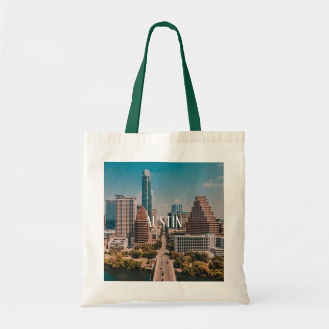 Bolso De Tela Austin Congress Avenue Tote Bag (Frente)