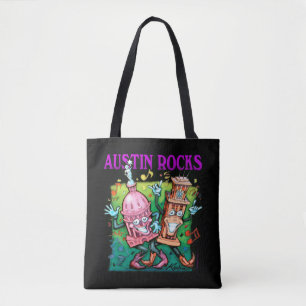 Bolso De Tela Austin Rocks