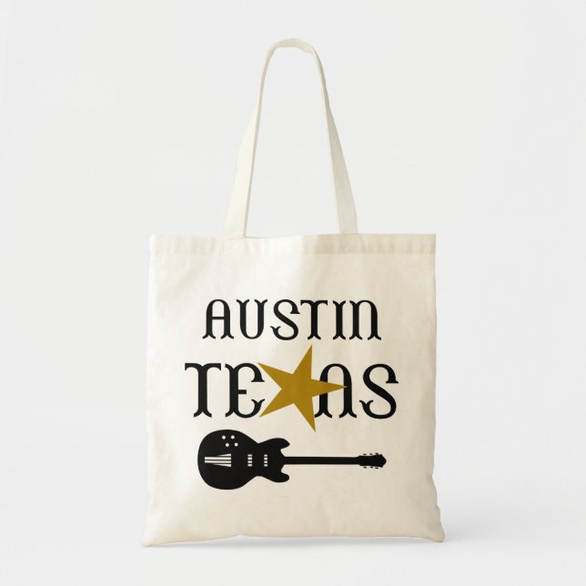 Bolso De Tela Austin Texas (Frente)
