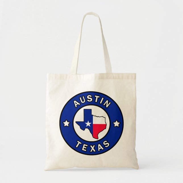 Bolso De Tela Austin Texas (Frente)