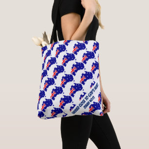 Bolso De Tela AUSTRALIA FLAG   Personalizado de las Escrituras C