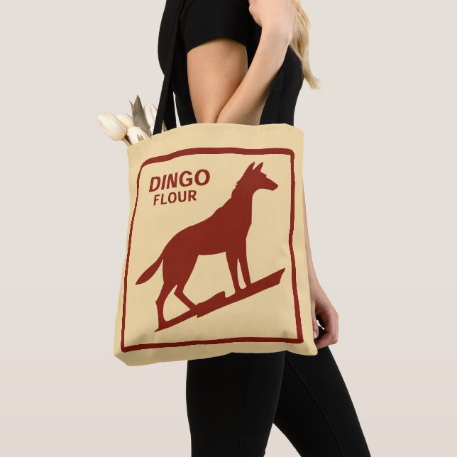 Bolso De Tela Australia - Harina de Dingo (Detalle)