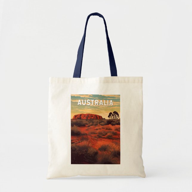Bolso De Tela Australia Ilustracion Viaje de arte (Frente)