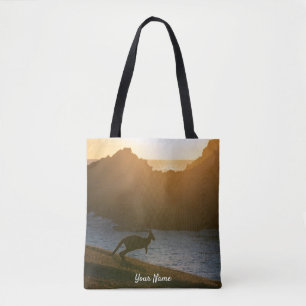 Bolso De Tela Australia Kangaroo Sunset Photo