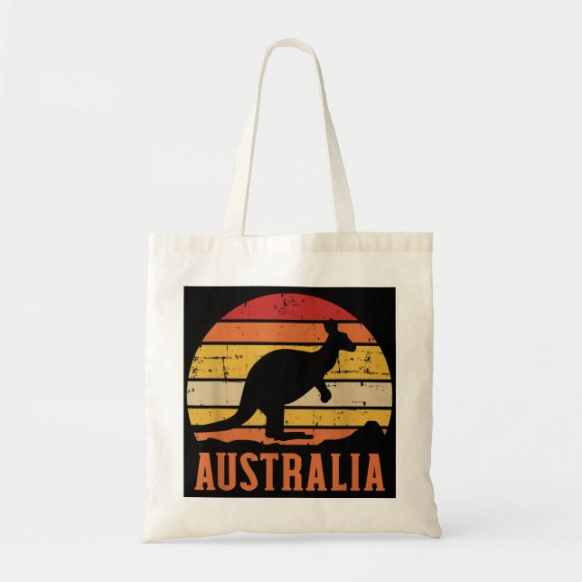 Bolso De Tela Australia Kangaroo Vintage (Frente)
