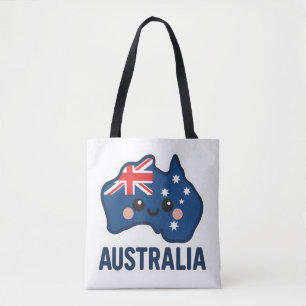 Bolso De Tela Australia Kawaii Fusion - Negrita y Adorable