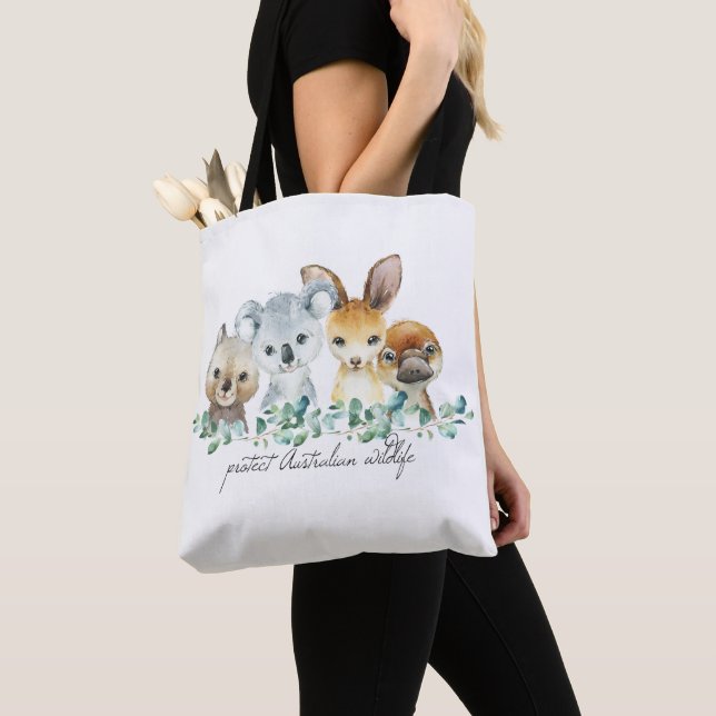 Bolso De Tela Australia Koala Kangaroo Tote Bag Eco Amigable (Detalle)