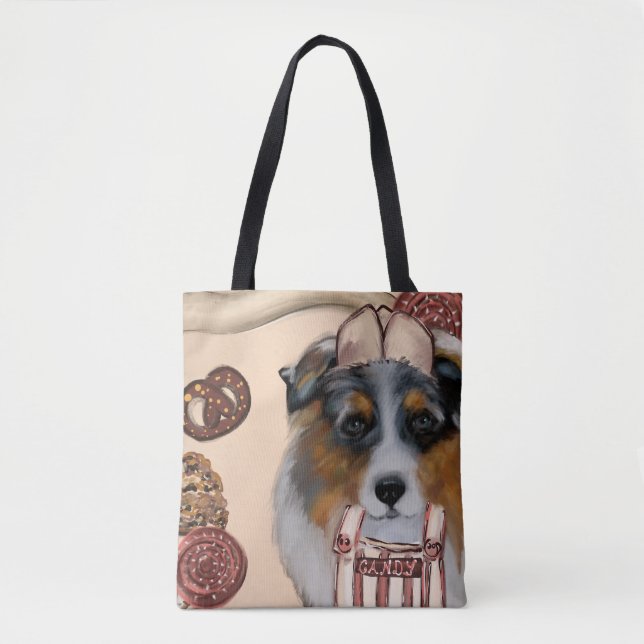 BOLSO DE TELA AUSTRALIAN SHEPHERD (Anverso)