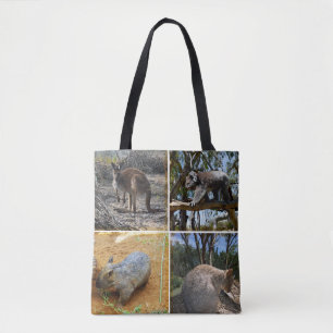 Bolso De Tela Australiano Koala, Kangaroo, Quokka, Wombat,