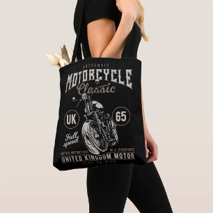 Bolso De Tela Auténtico Clásico de Motocicleta