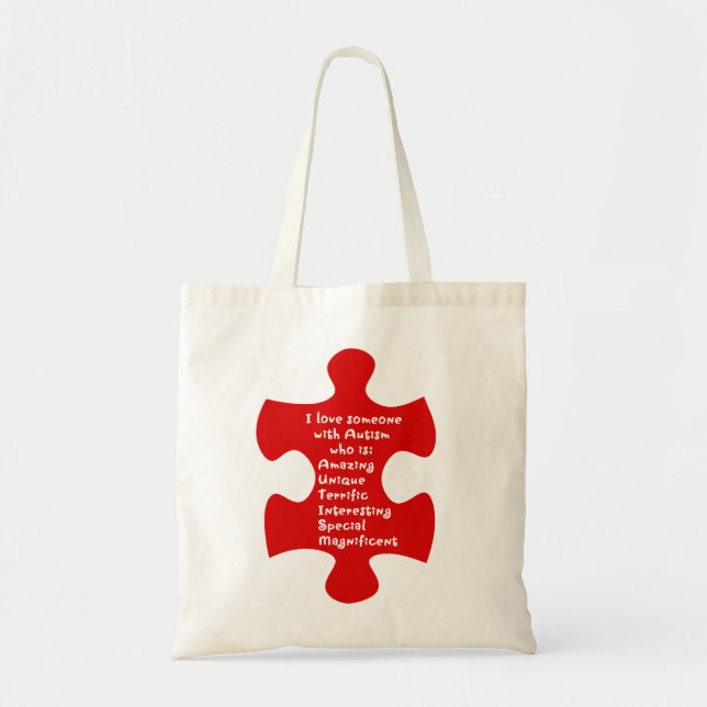 Bolso De Tela Autismo Acróstico (Frente)