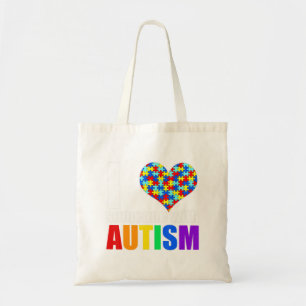 Bolso De Tela Autismo Conciencia Autismo Autismo Mamá amo a algu
