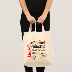 Bolso De Tela Autismo conciencia de la personalidad princesa sú