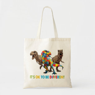 Bolso De Tela Autismo de dinosaurio El diseño de conciencia incl