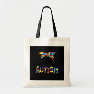 Bolso De Tela Autismo Mamá desordenado rompecabezas de autismo e