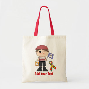 Bolso De Tela Autismo Tote de presupuesto de Halloween