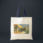 Bolso De Tela Auto convertible de vintage Science Ficción Steamp<br><div class="desc">Ilustracion Vintage Victoriano futurista viajes y transporte ciencia ficción diseño de punk de vapor con un auto convertible volador con alas. El chófer está a punto de aterrizar su coche futurista (o es un avión) en la tienda de chocolates en el futuro. Un clásico diseño de ciencia ficción de historietas...</div>