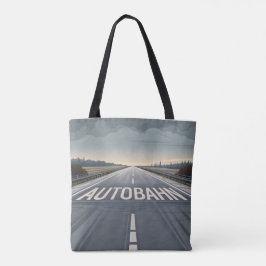 Bolso De Tela Autobahn Infinite Road Perspective Art