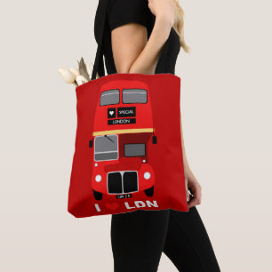 Bolso De Tela Autobús de doble decena de la vieja Routemaster de