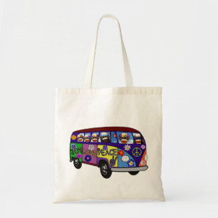 Bolso De Tela Autobús de la Paz del Mono de Calcetín