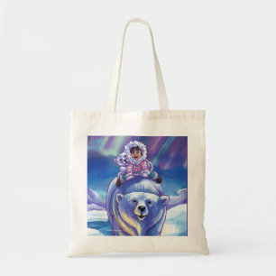Bolso De Tela Autobús de oso polar