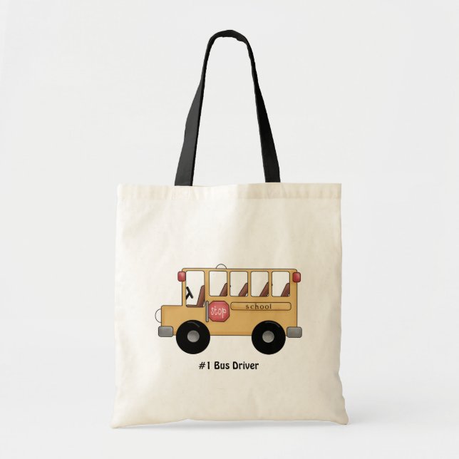 Bolso De Tela Autobús escolar (personalizable) (Frente)