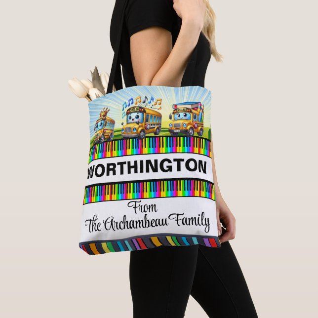 Bolso De Tela Autobús escolar - Volver. (Detalle)